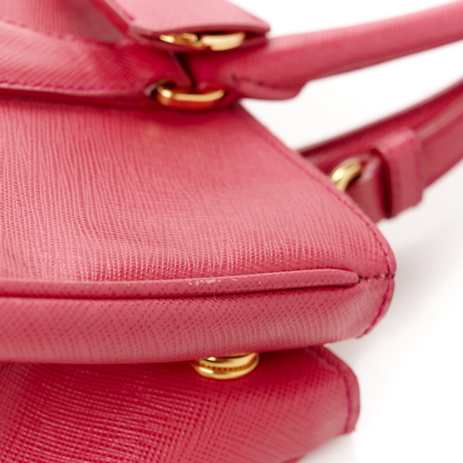 Prada Saffiano Small Galleria Double Zip Tote Poenia 14 of 16