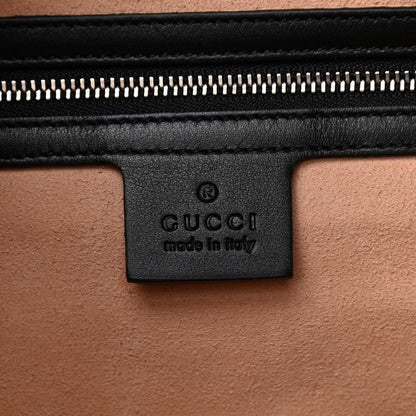 Gucci Calfskin Web Dog Embroidered Large Dionysus Hobo Black 5 of 9