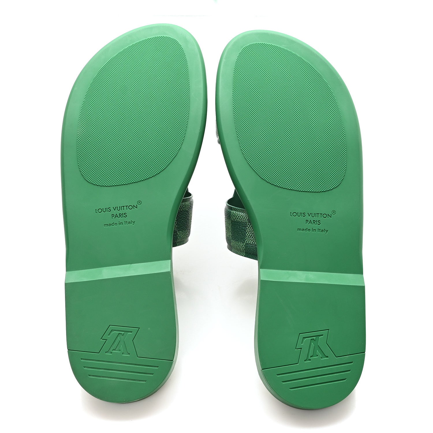 Louis Vuitton Damier Calfskin Mens LV Oasis Mules 12 Green 6 of 10