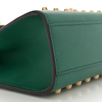 Gucci Calfskin Studded Small Padlock Shoulder Bag Emerald 9 of 13