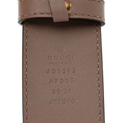 Gucci Calfskin Double G 40mm Belt 85 34 Porcelain Rose 3 of 5