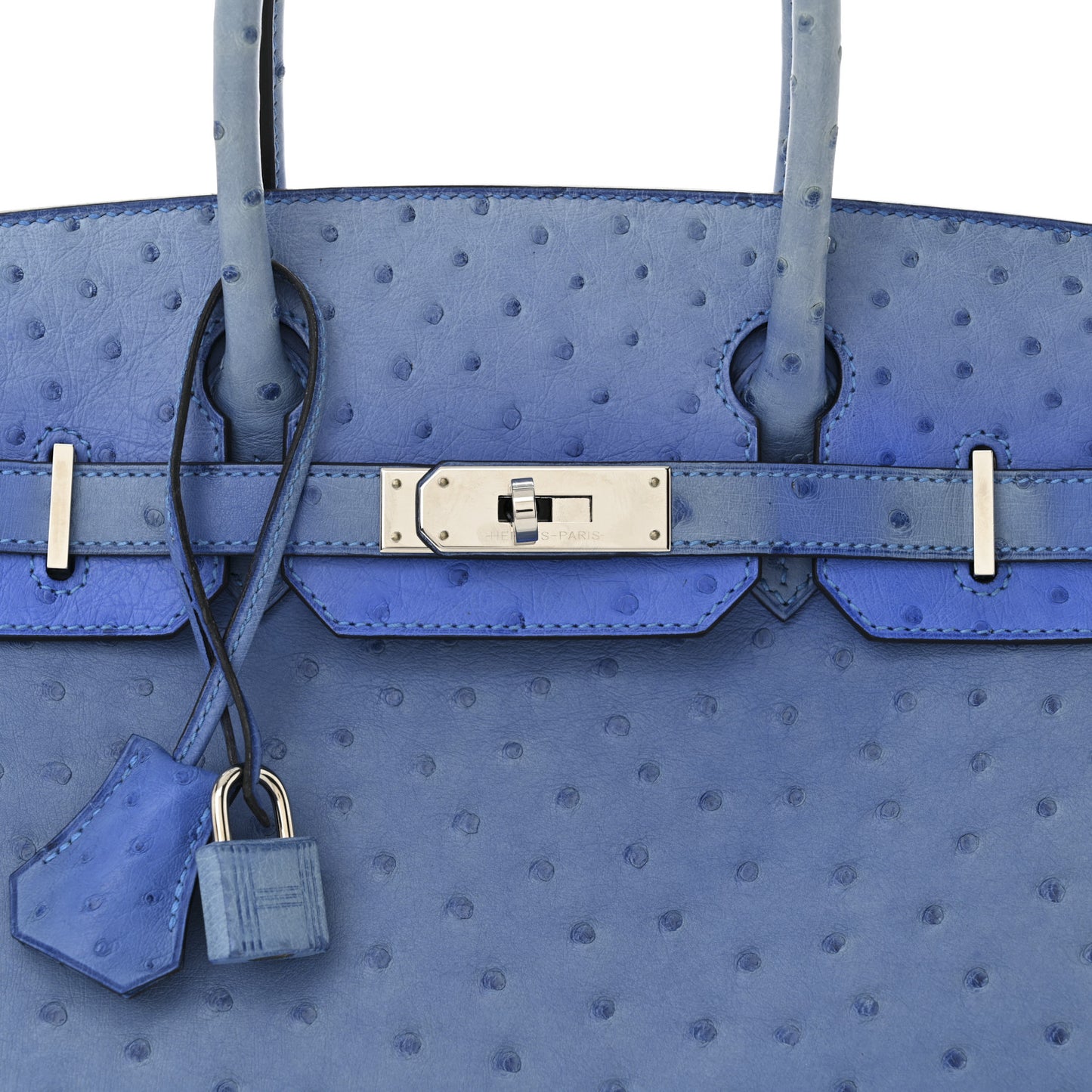 Ostrich Birkin 30 Mykonos