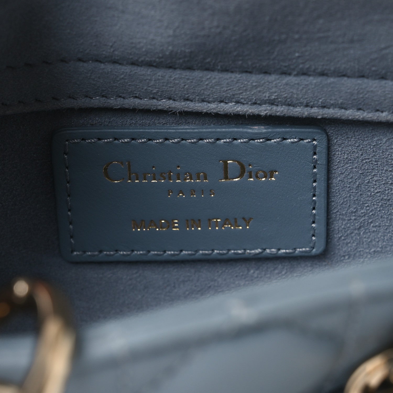 Christian Dior Lambskin Cannage Micro Lady D-Joy Cloud Blue 6 of 14