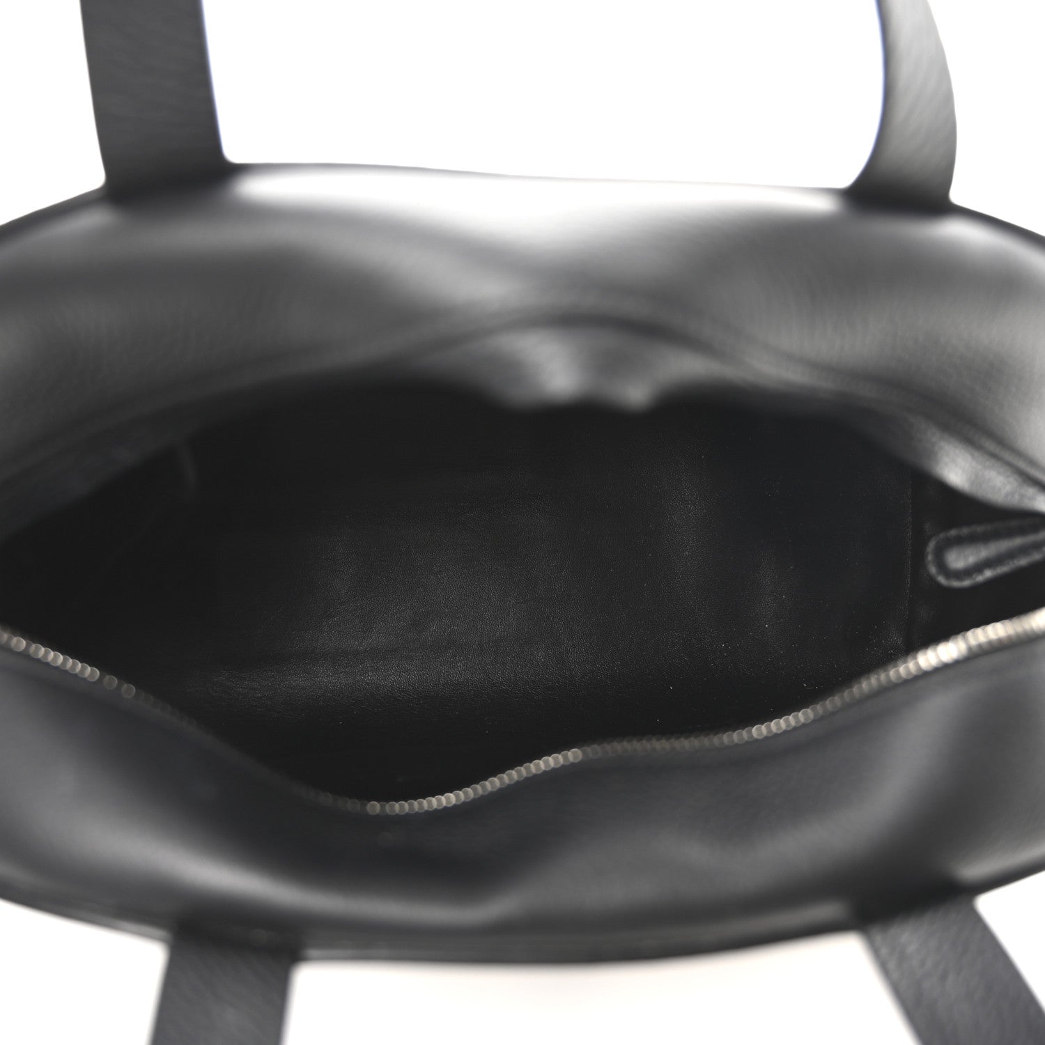The Row Grained Calfskin Bowling Bag Two Black 5 of 9