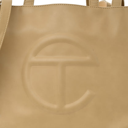 Telfar Vegan Leather Medium Shopping Bag Cream 7 of 13