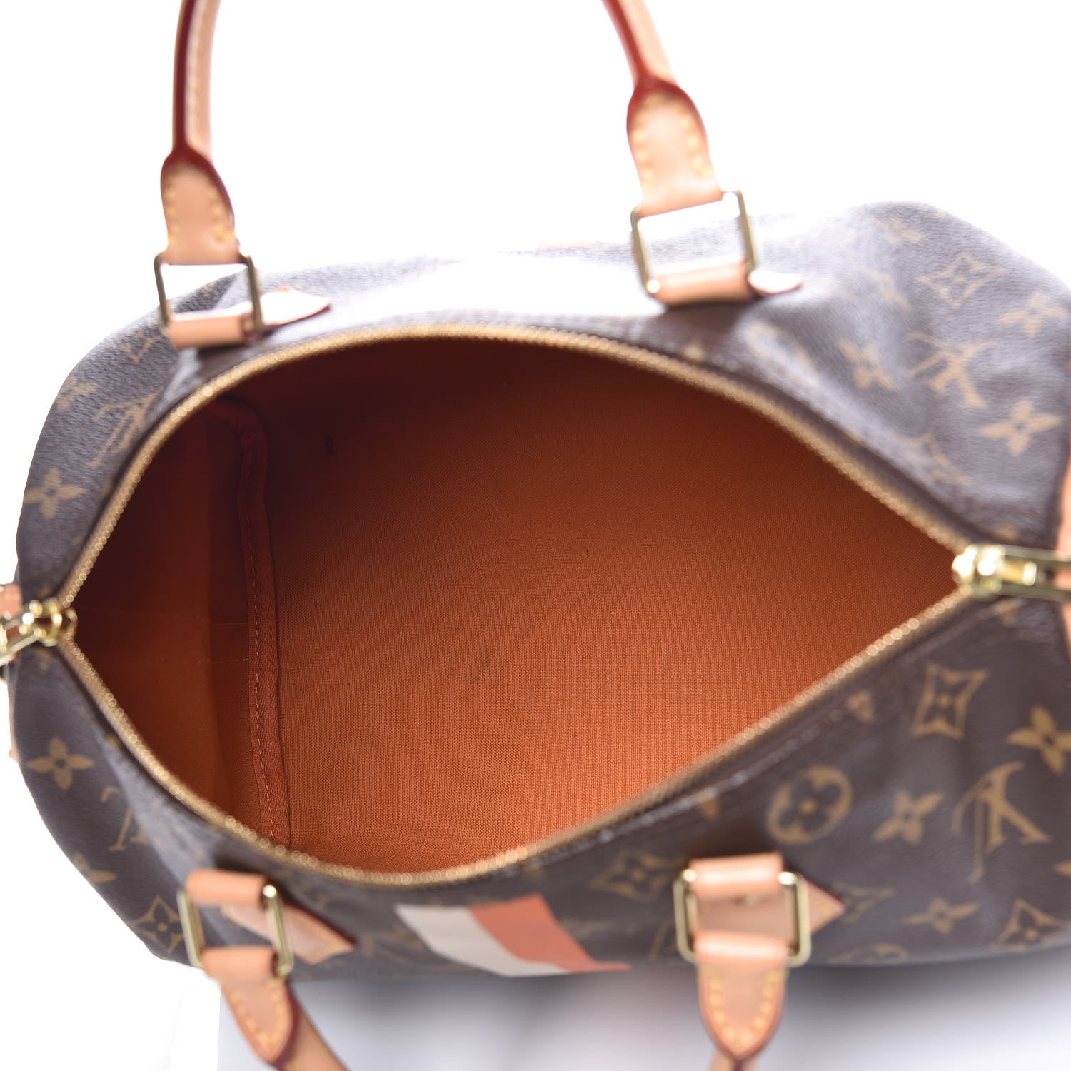 Louis Vuitton Monogram My LV Heritage Speedy Bandouliere 30 Orange White 7 of 14