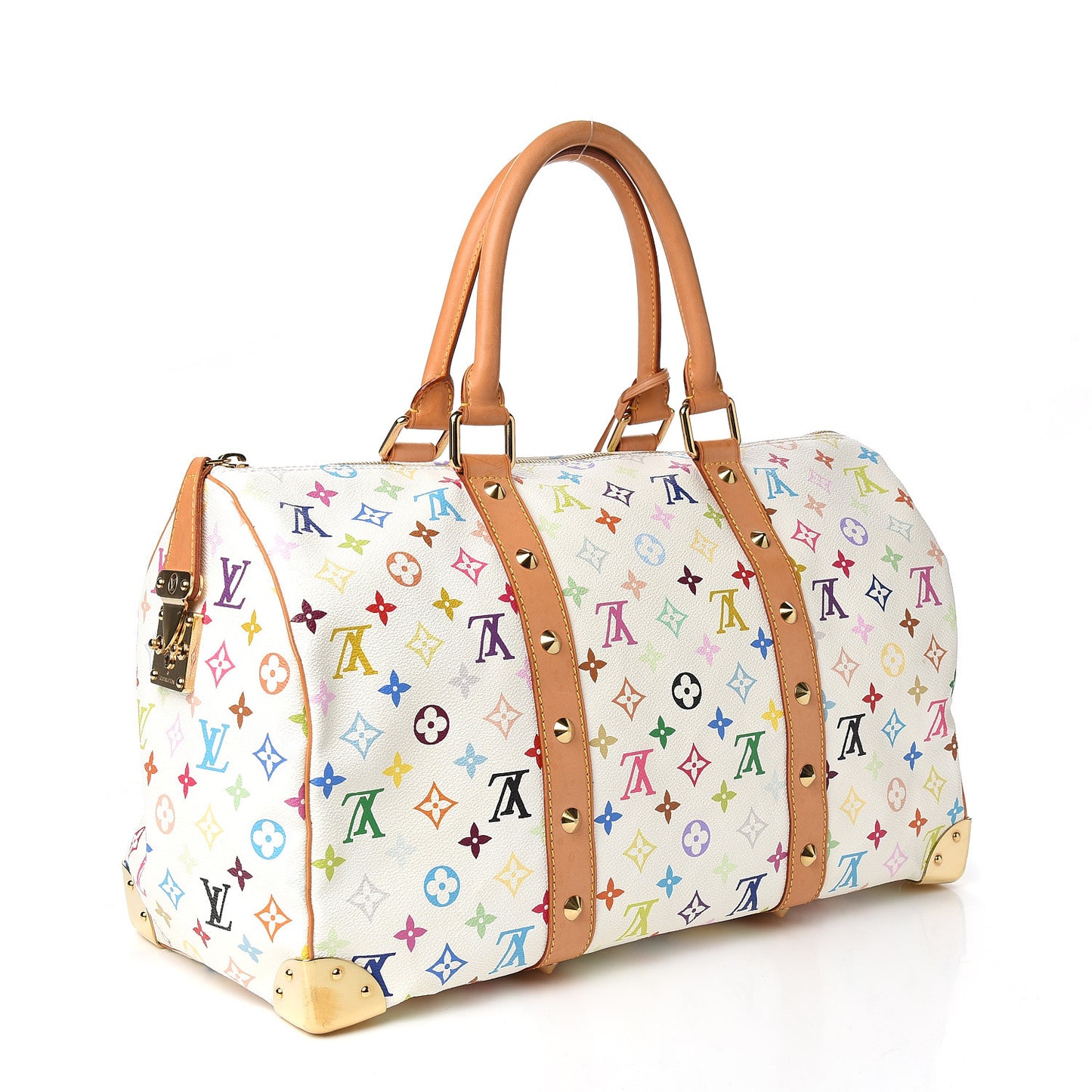 Monogram Multicolor Keepall 45 White