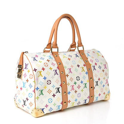 Louis Vuitton Monogram Multicolor Keepall 45 White 2 of 8
