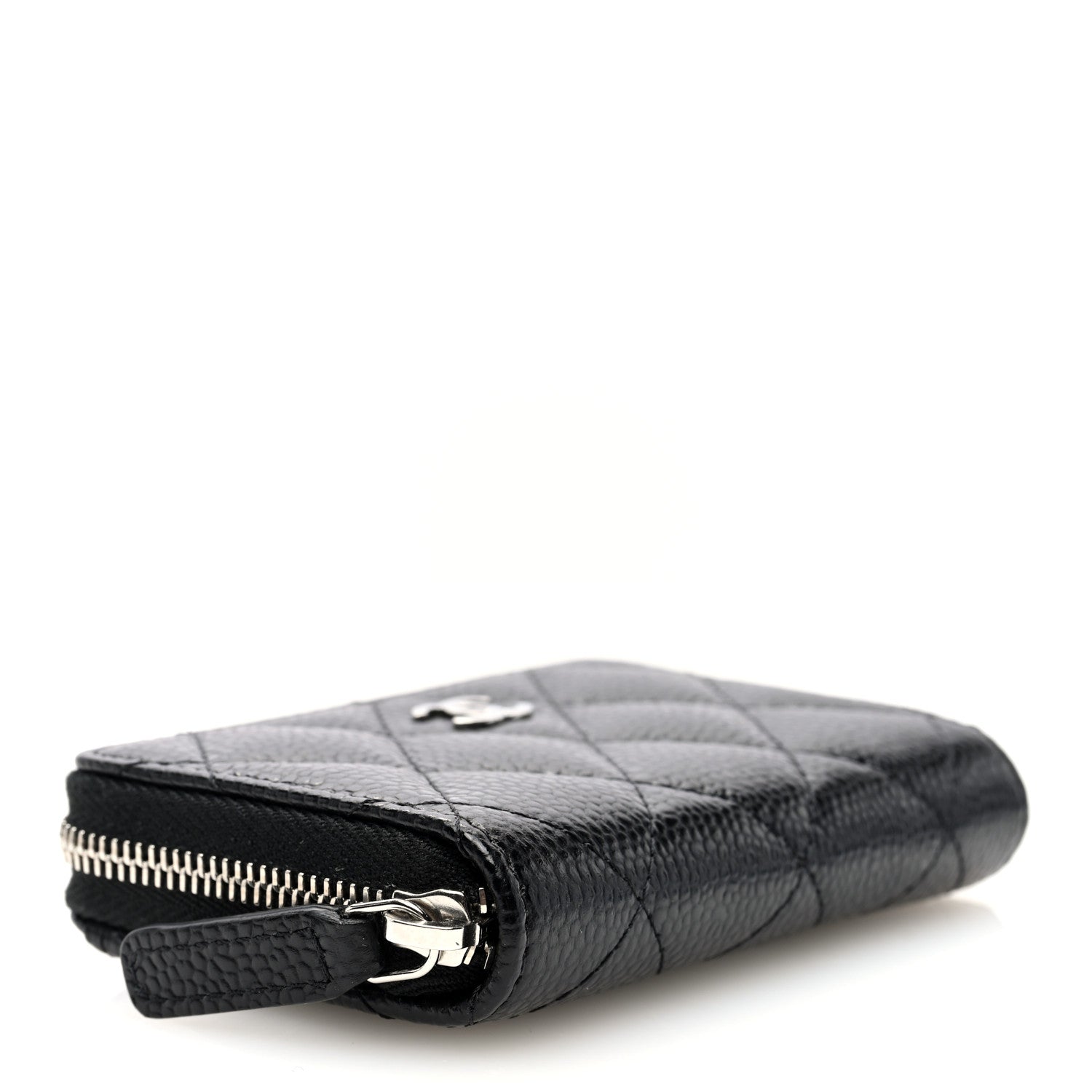 Chanel Caviar Quilted Classic Zipped Coin Purse Black 4 of 8