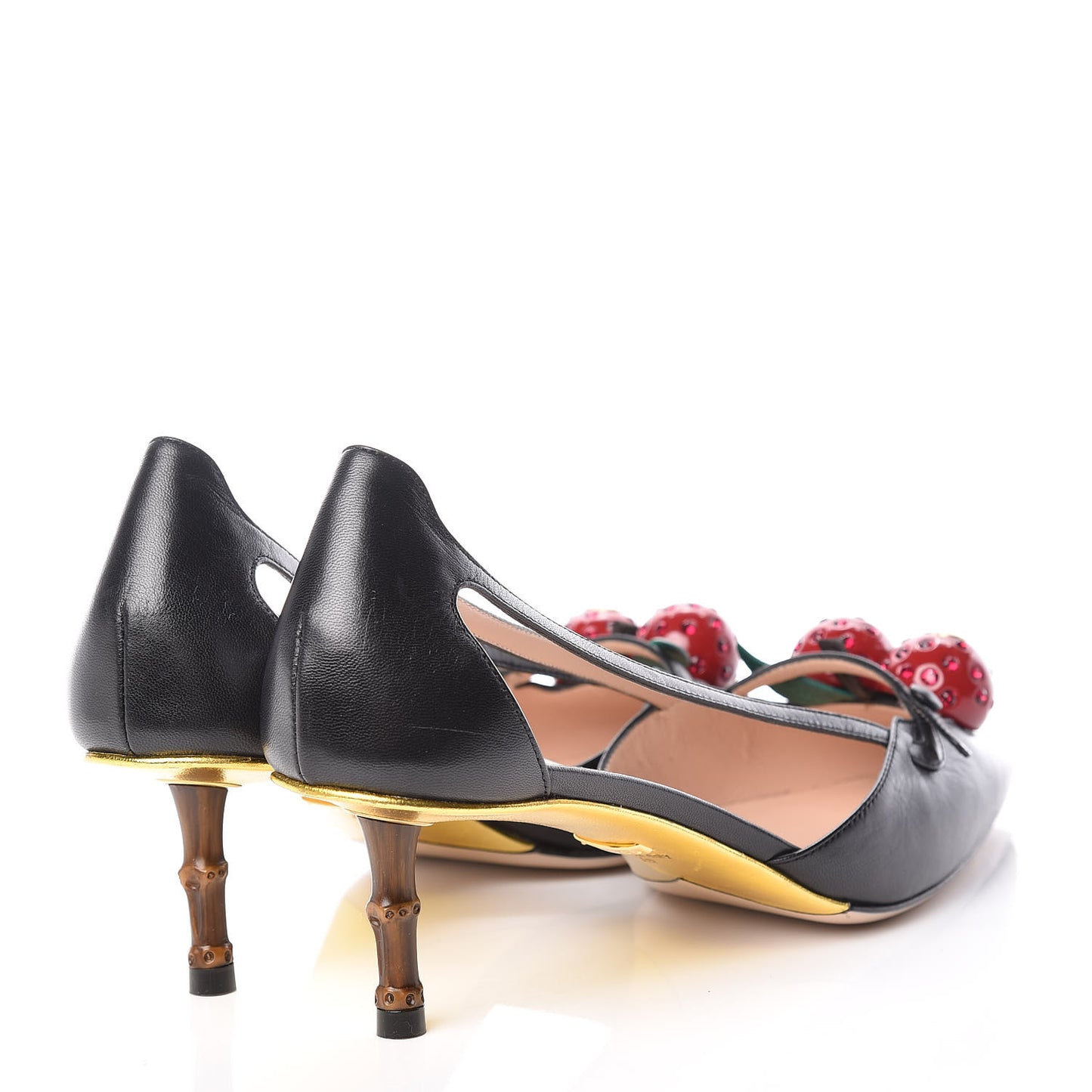 Nappa Unia Cherry Pumps 40 Black
