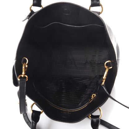 Prada Vitello Daino Tote Black 5 of 8