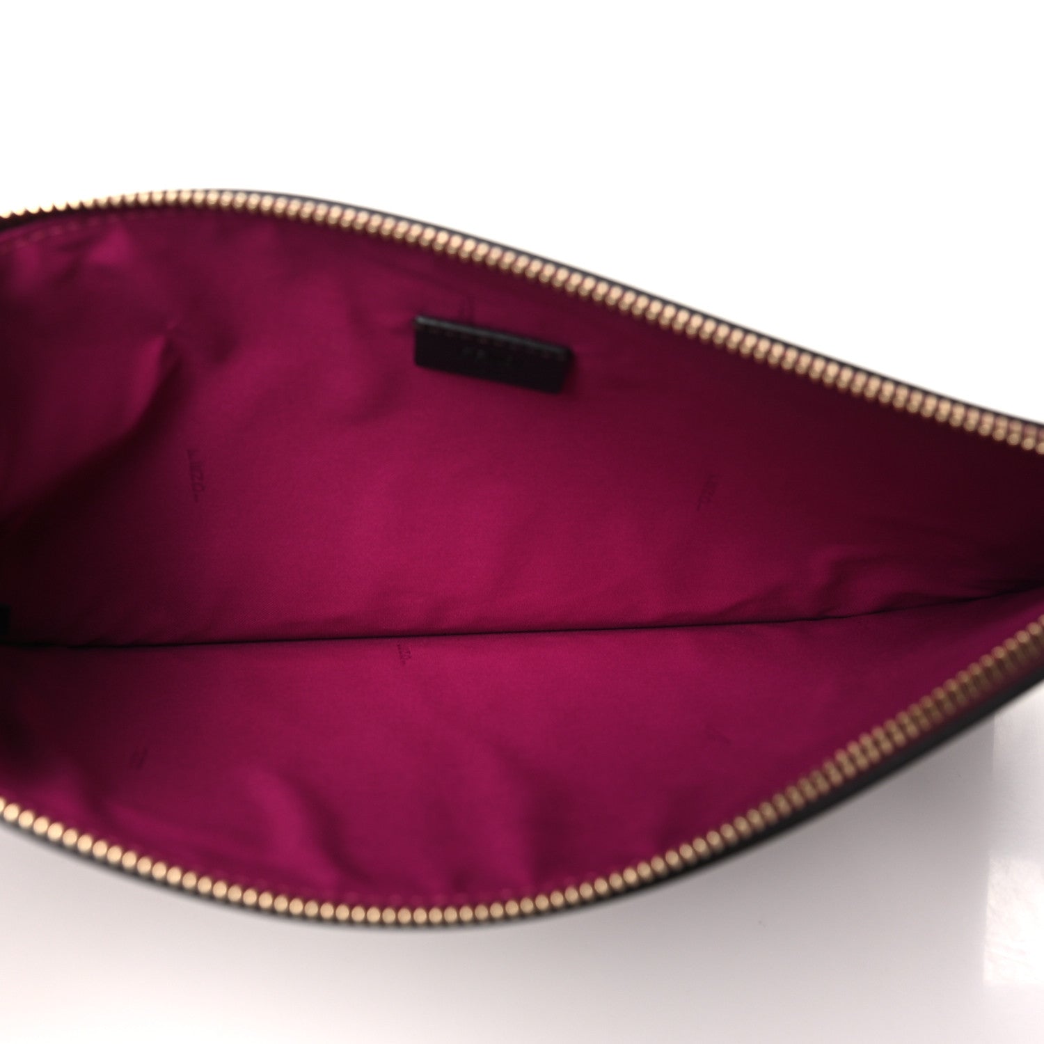 Fendi Vitello Seta Medium Flat Pouch Granata 5 of 9