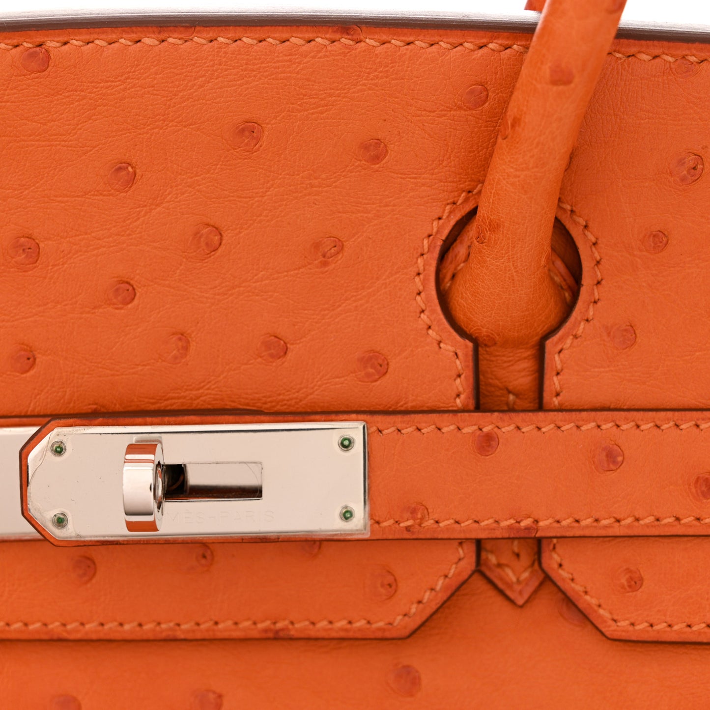 Ostrich Birkin 30 Orange
