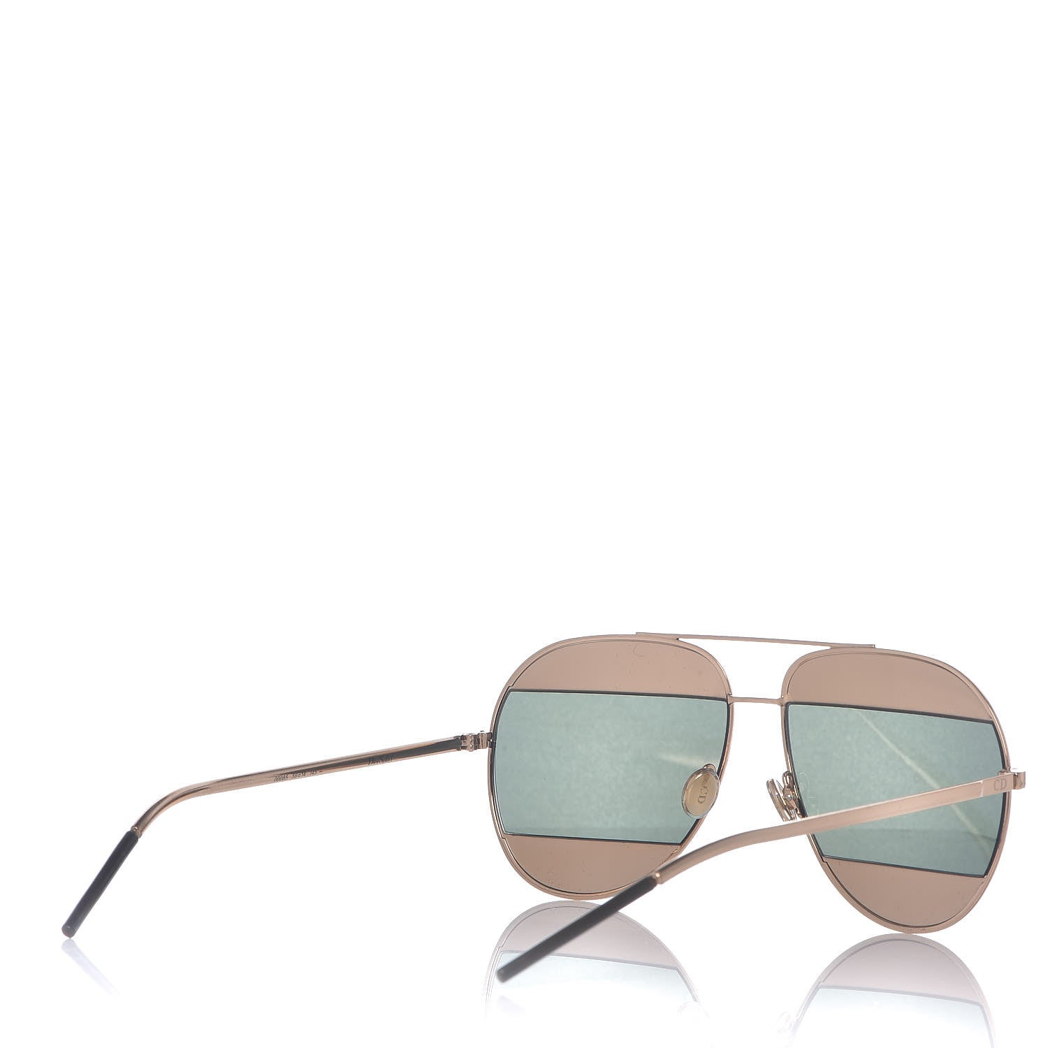 Christian Dior Split 1 Aviator Sunglasses Gold 4 of 7