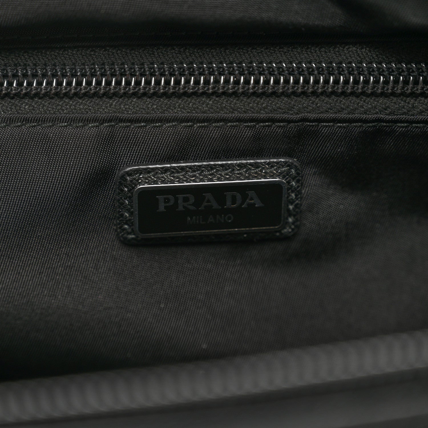 Prada Re-Nylon Saffiano Travel Pouch Black 6 of 6