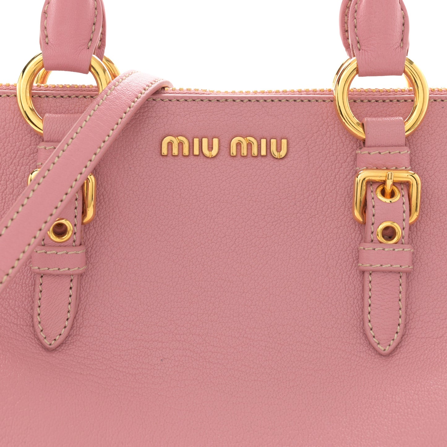 Goatskin Madras Bowling Bag Rosa