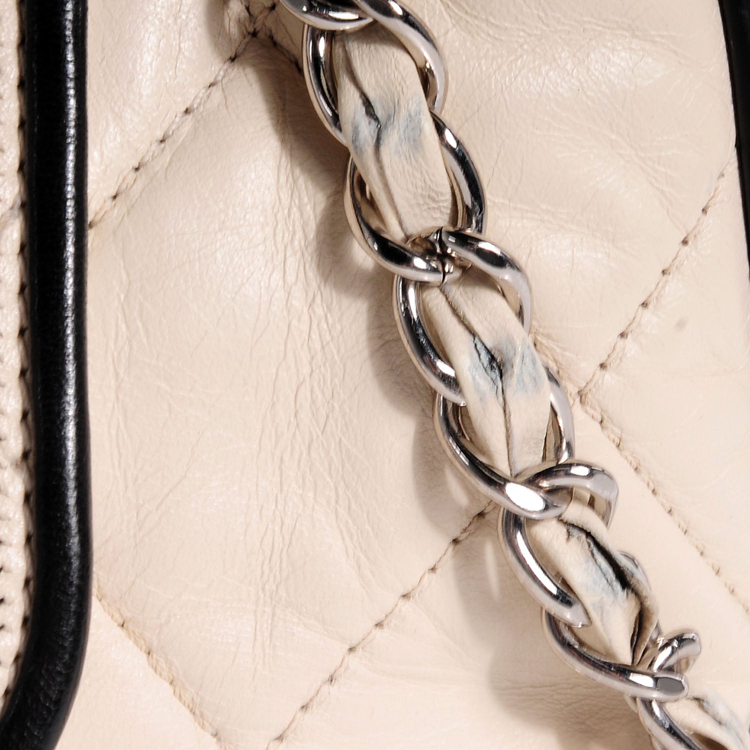 Chanel Lambskin Quilted East West Accordion Flap Ivory 5 of 8