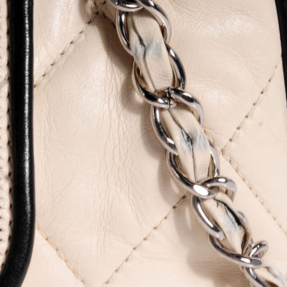 Chanel Lambskin Quilted East West Accordion Flap Ivory 5 of 8