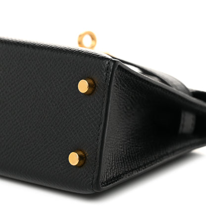 Hermes Epsom Mini Kelly Sellier 20 Black 10 of 11