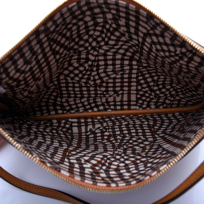 MCM Visetos Liz Shopper Tote Pouch Cognac 4 of 10