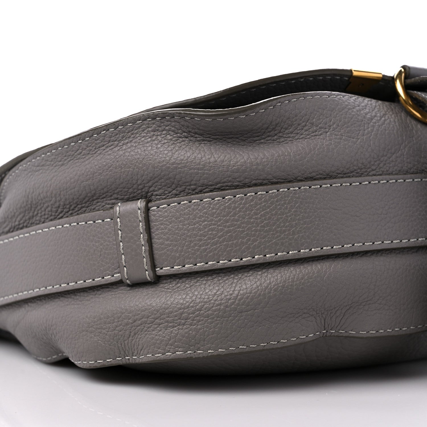 Chloe Calfskin Medium Marcie Round Crossbody Bag Cashmere Grey 8 of 12