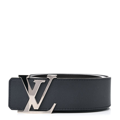 Louis Vuitton Calfskin Monogram 30mm LV Initiales Reversible Belt 90 36 Black Blue 1 of 4