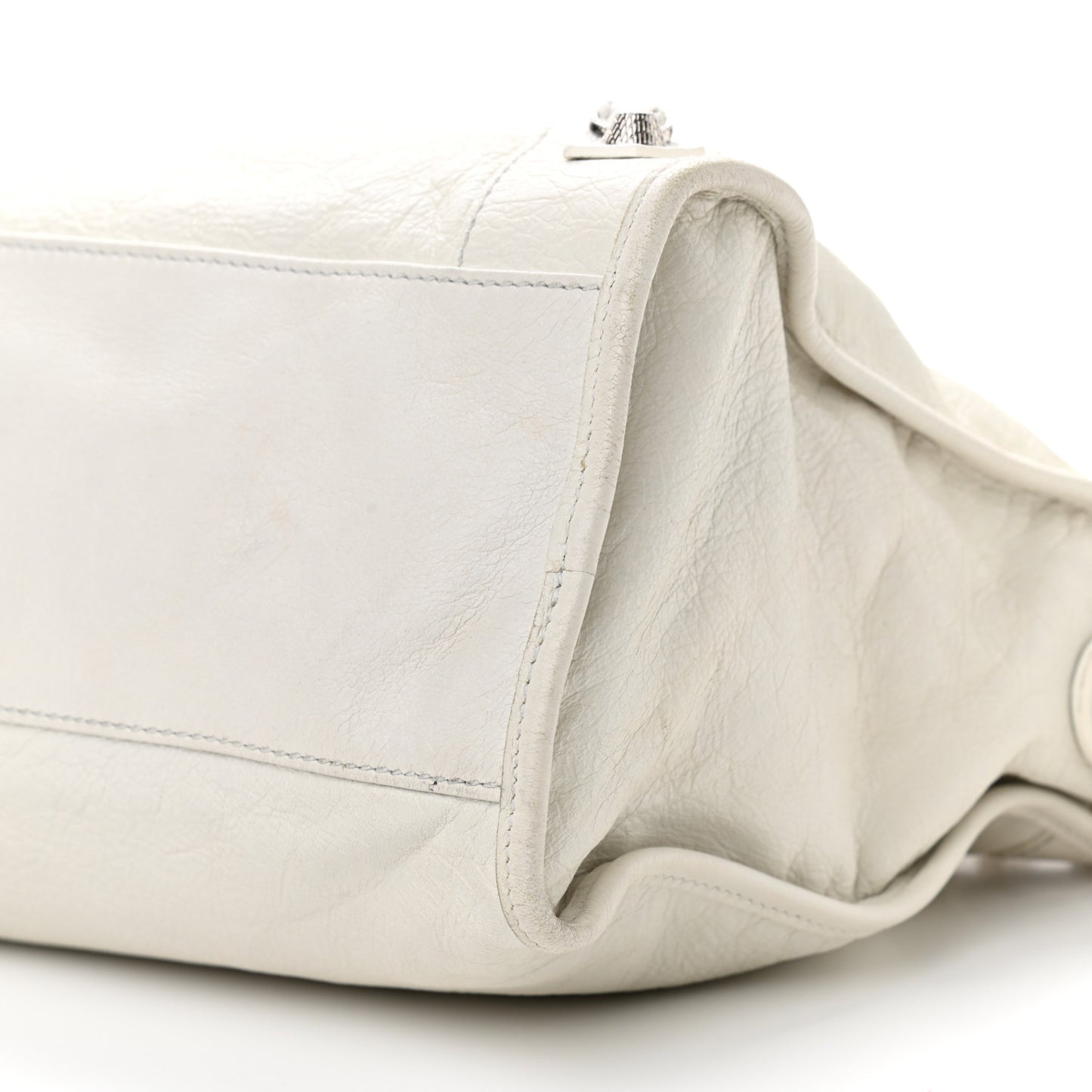 Agneau Giant 12 Silver Hardware City Ivory