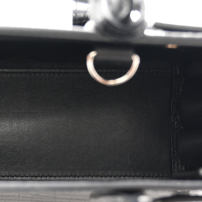 Saint Laurent Calfskin Crocodile Embossed Nano Sac De Jour Black 5 of 10