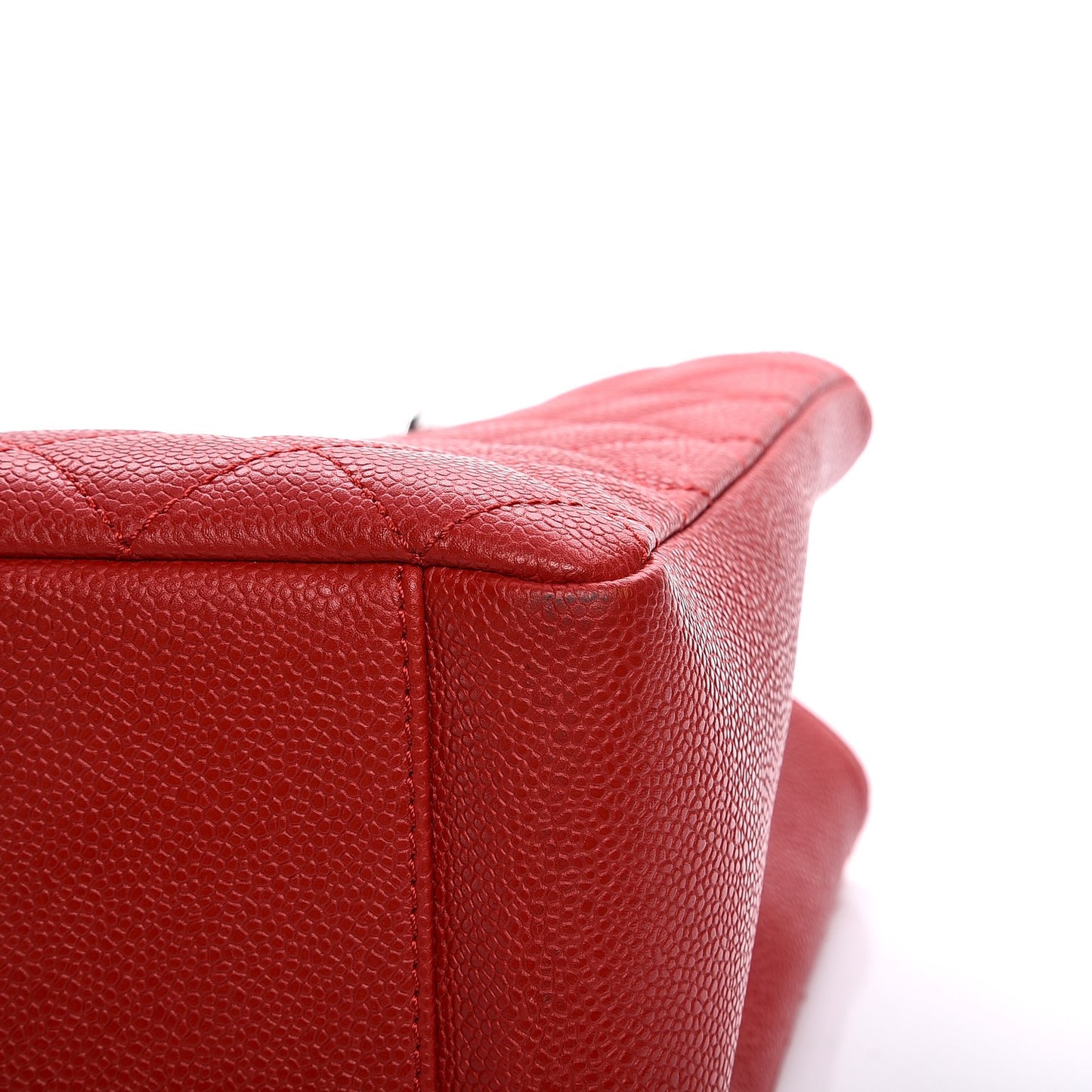 Caviar Quilted Grand Shopping Tote GST Red