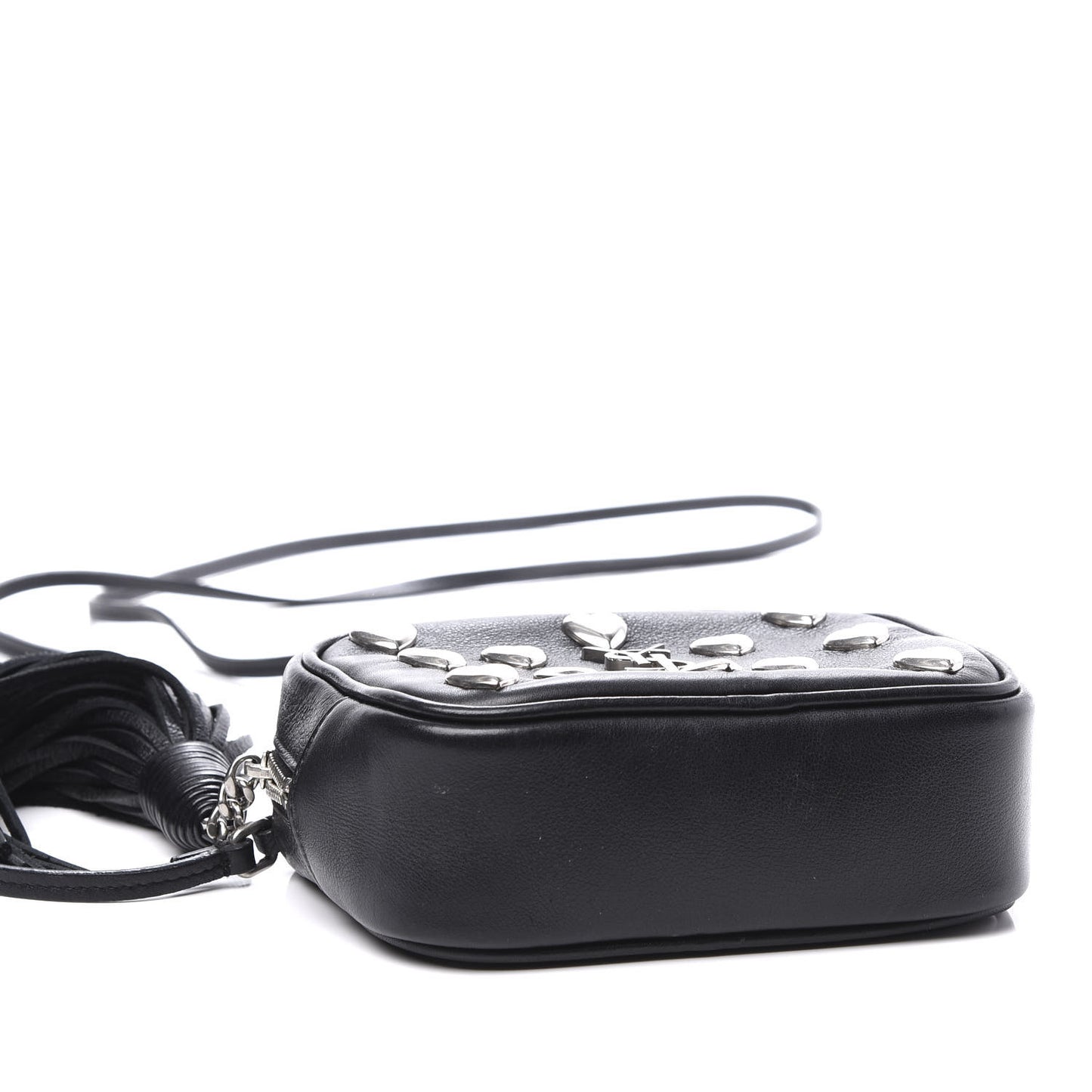 Nappa Studded Monogram Heart Blogger Bag Black