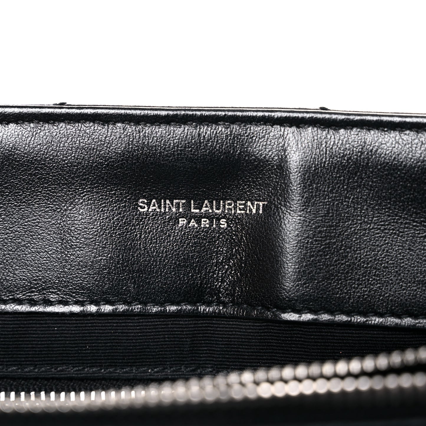 Calfskin Y Quilted Monogram Medium Loulou Chain Satchel Black