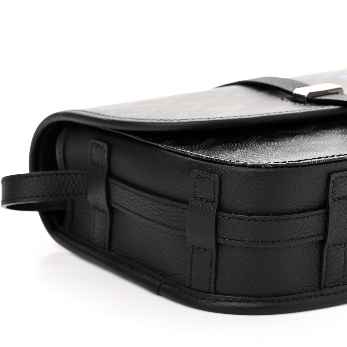 Goyardine Belvedere III PM Messenger Bag Jet Black