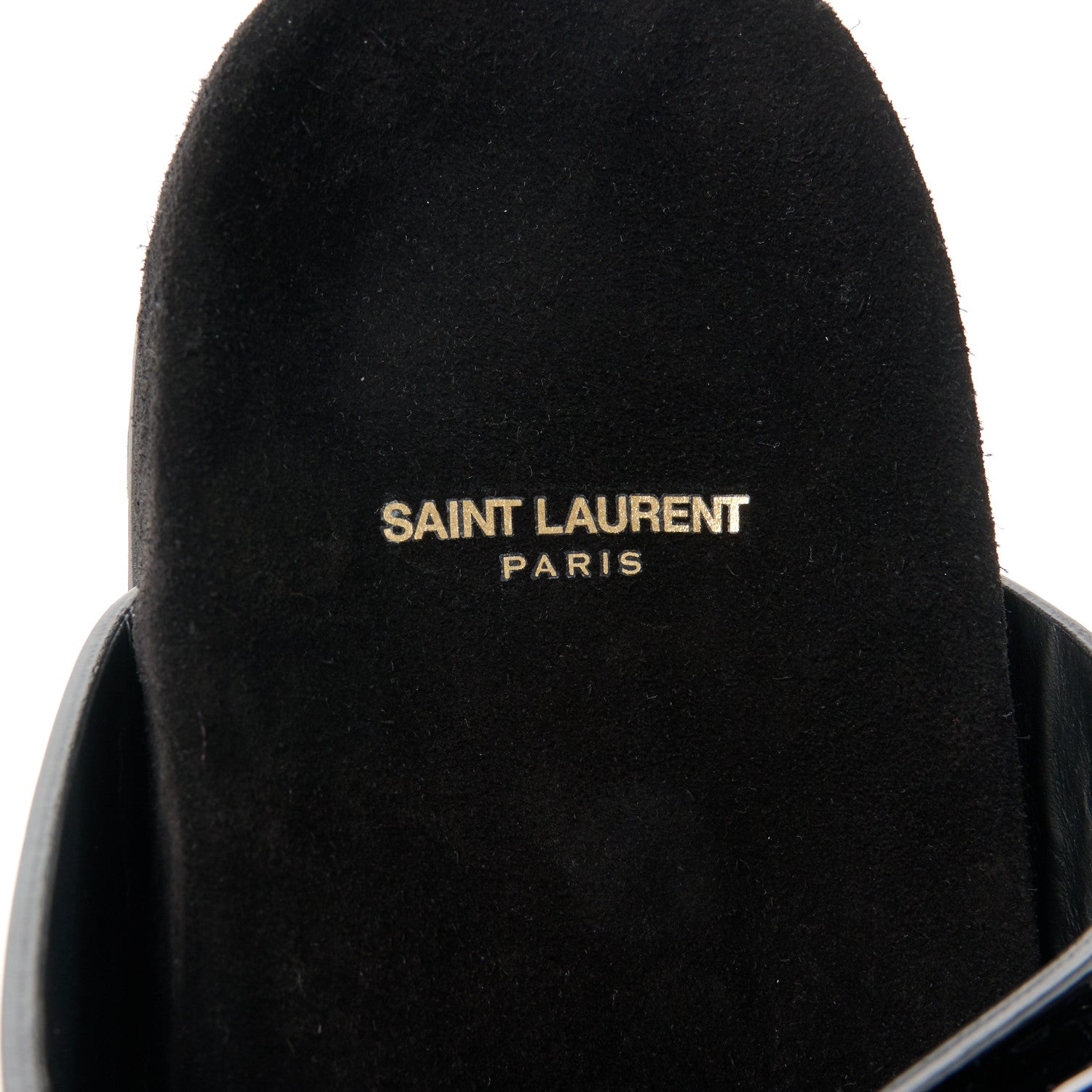 Saint Laurent Vernie Grumpy Jimmy Cross Slides 39.5 Black 7 of 9
