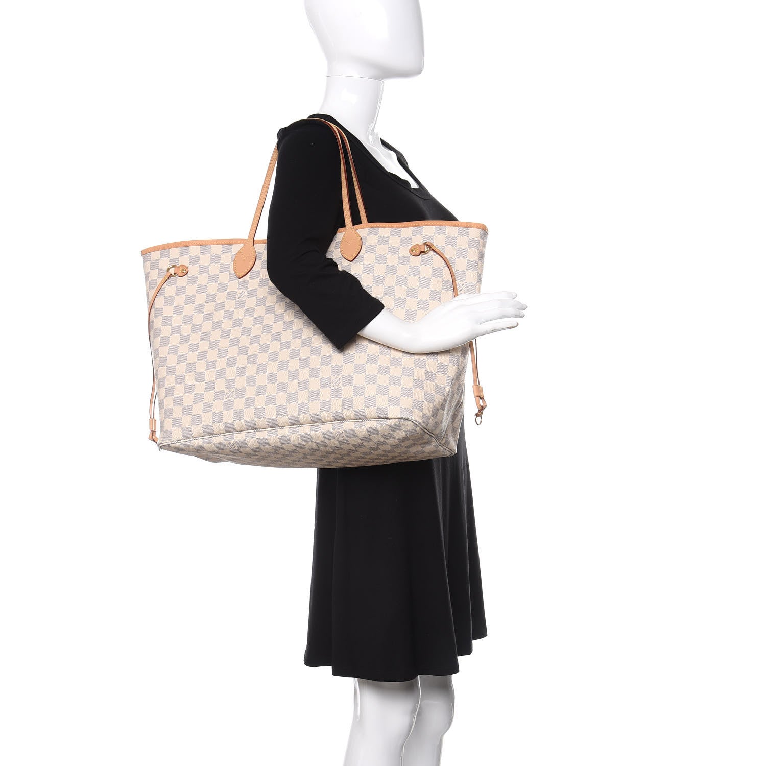 Louis Vuitton Damier Azur Neo Neverfull GM Rose Ballerine 2 of 12
