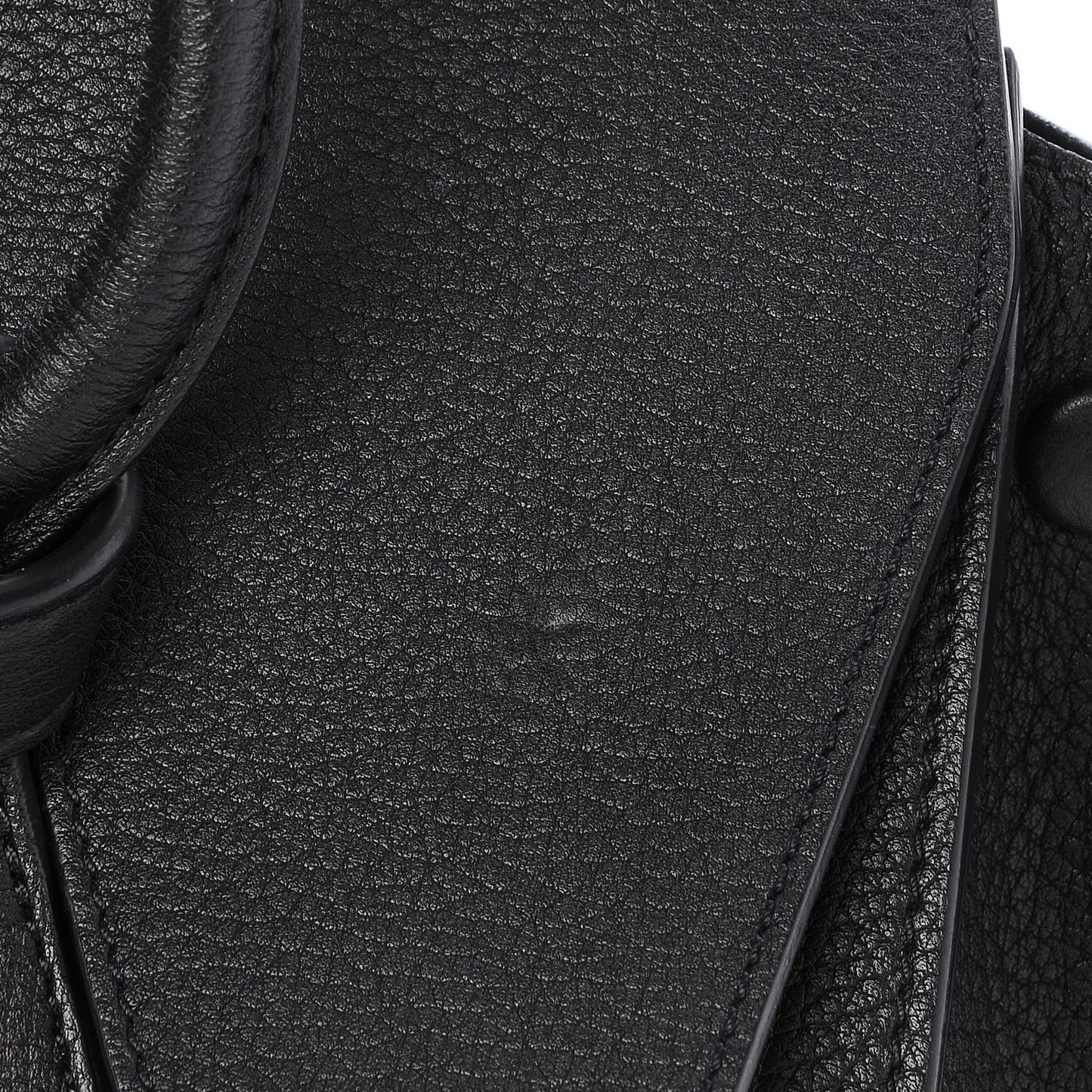 Crisped Calfskin Small Tie Knot Tote Black