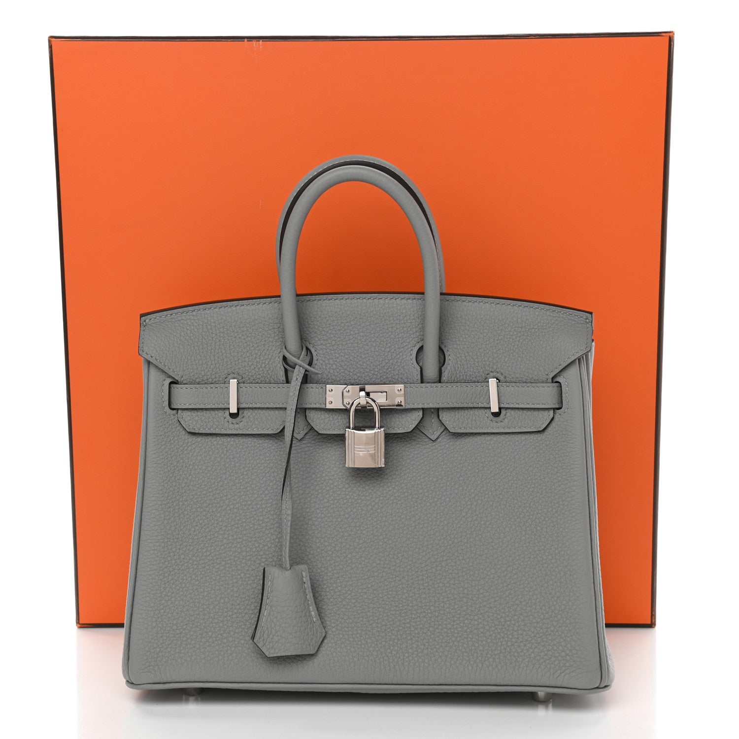 Hermes Togo Birkin 25 Gris Mouette 10 of 10