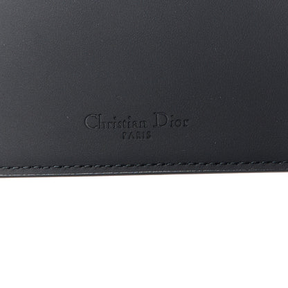 Christian Dior Ultra Matte Calfskin Saddle Chain Wallet Pouch Black 10 of 13