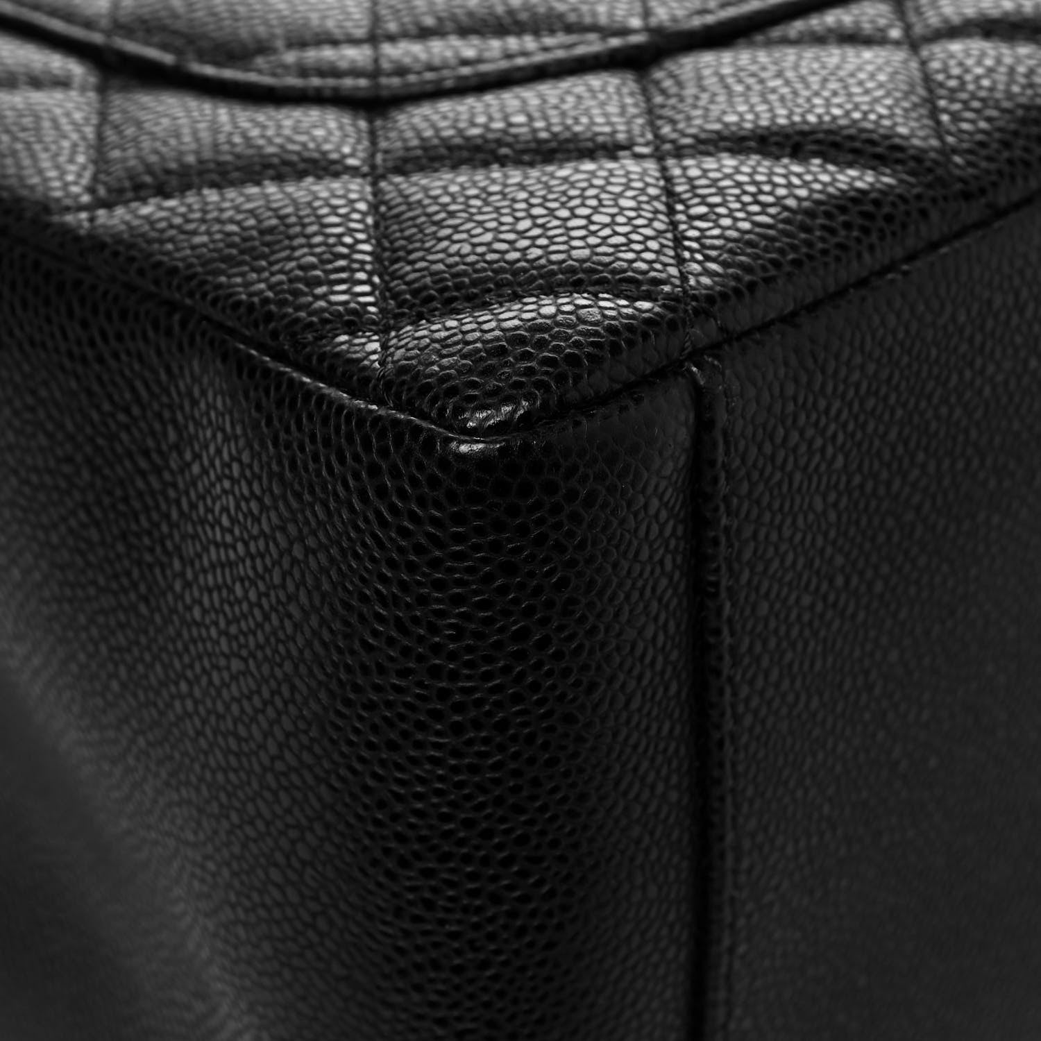 Chanel Caviar Quilted Grand Shopping Tote GST Black 11 of 14
