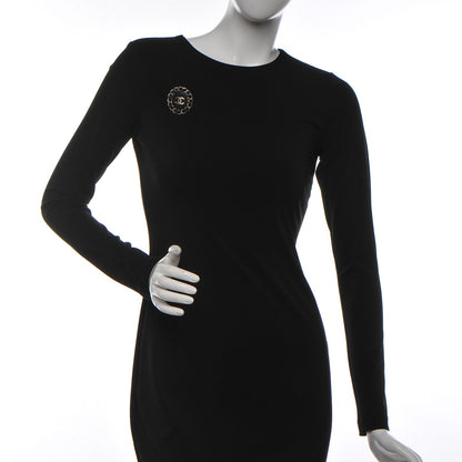 Chanel Lambskin Chain CC Brooch Black Gold 4 of 8