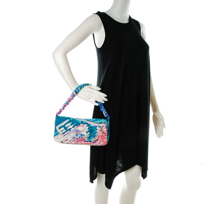 Chanel Canvas Printed Watercolor Pochette Flap Multicolor 2 of 7