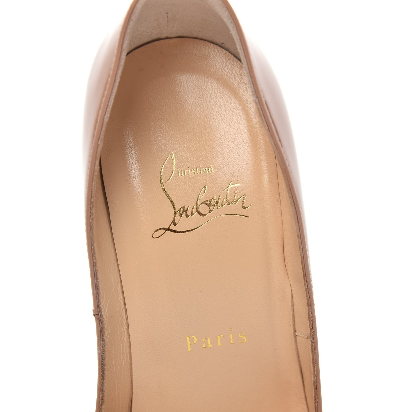 Patent Lady Peep 150 Pumps 37.5 Nude