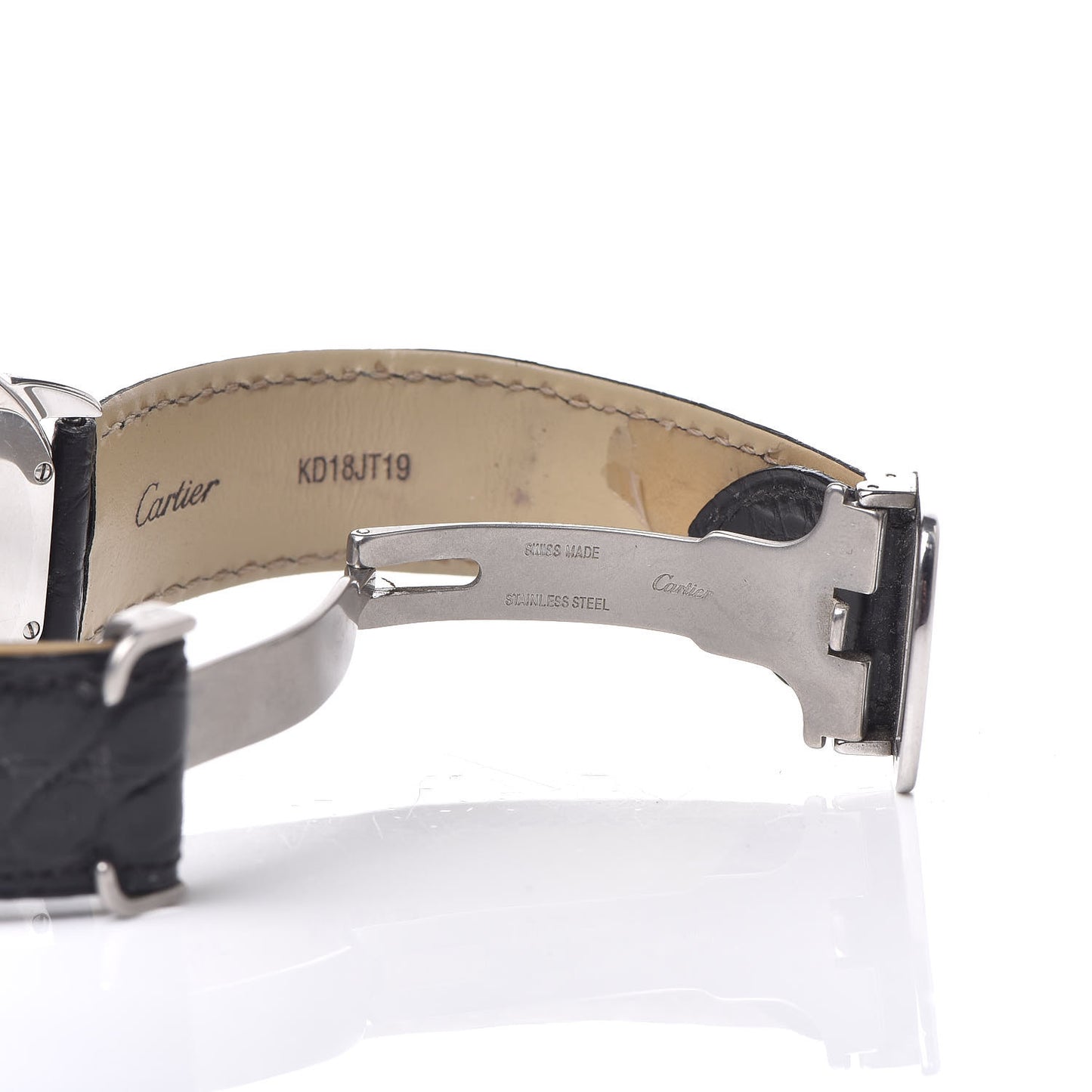 Stainless Steel Alligator 36mm Ronde Solo Quartz Watch