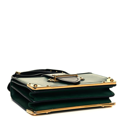 Prada City Calf Saffiano Cahier Bag Biliardo Black 4 of 9