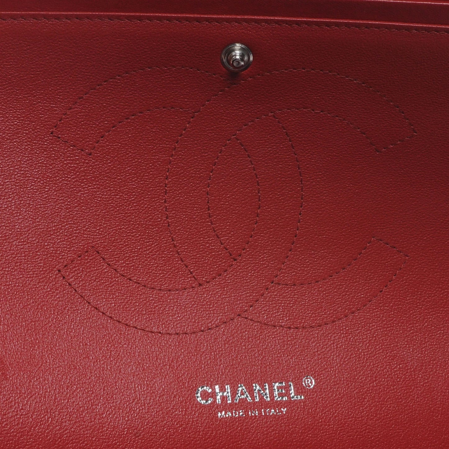 Lambskin Jumbo Double Flap Red