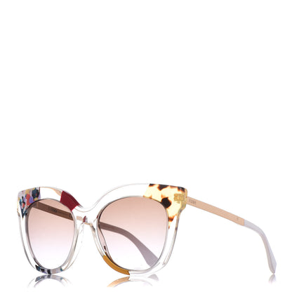 Fendi Oversized Jungle Sunglasses FF 0179/S Transparent Honey 1 of 6