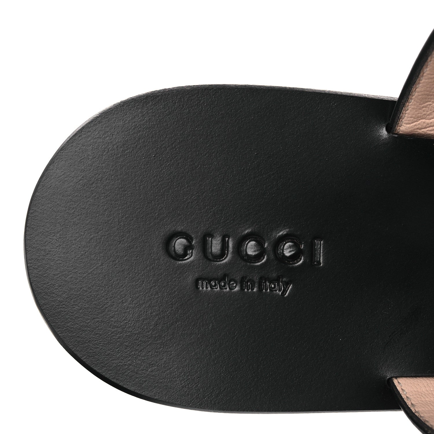 Gucci Calfskin GG Marmont Thong Sandals 38 Black 9 of 11