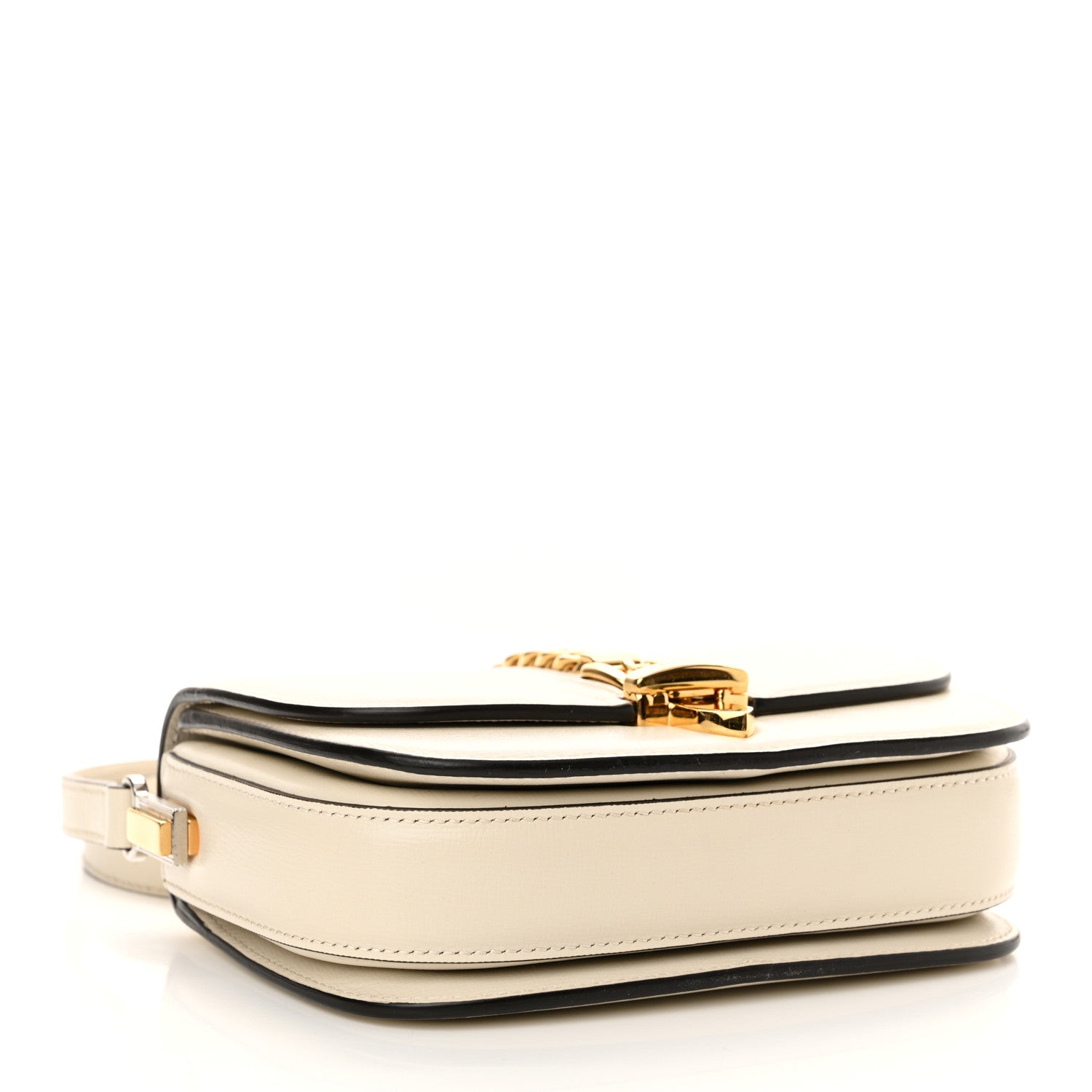 Gucci Azalea Calfskin Mini Sylvie 1969 Flap Messenger Bag Mystic White 4 of 10