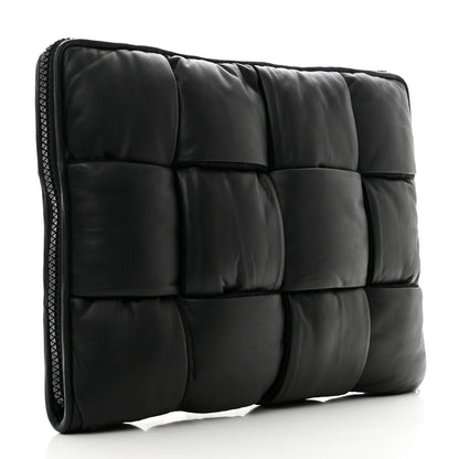 Bottega Veneta Calfskin Padded Maxi Intrecciato Document Case Black 3 of 6