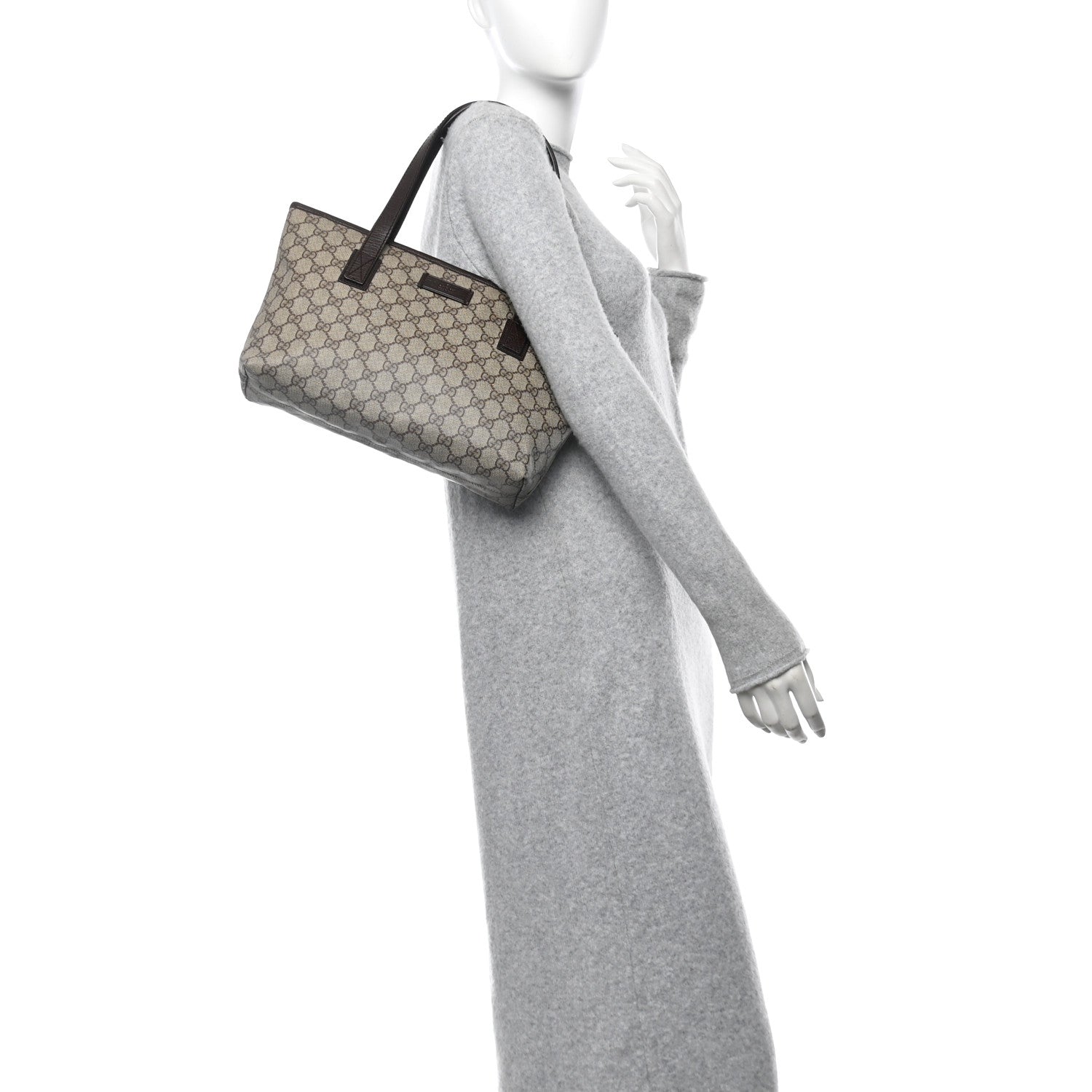 Gucci GG Supreme Monogram Small Joy Tote Dark Brown 2 of 13