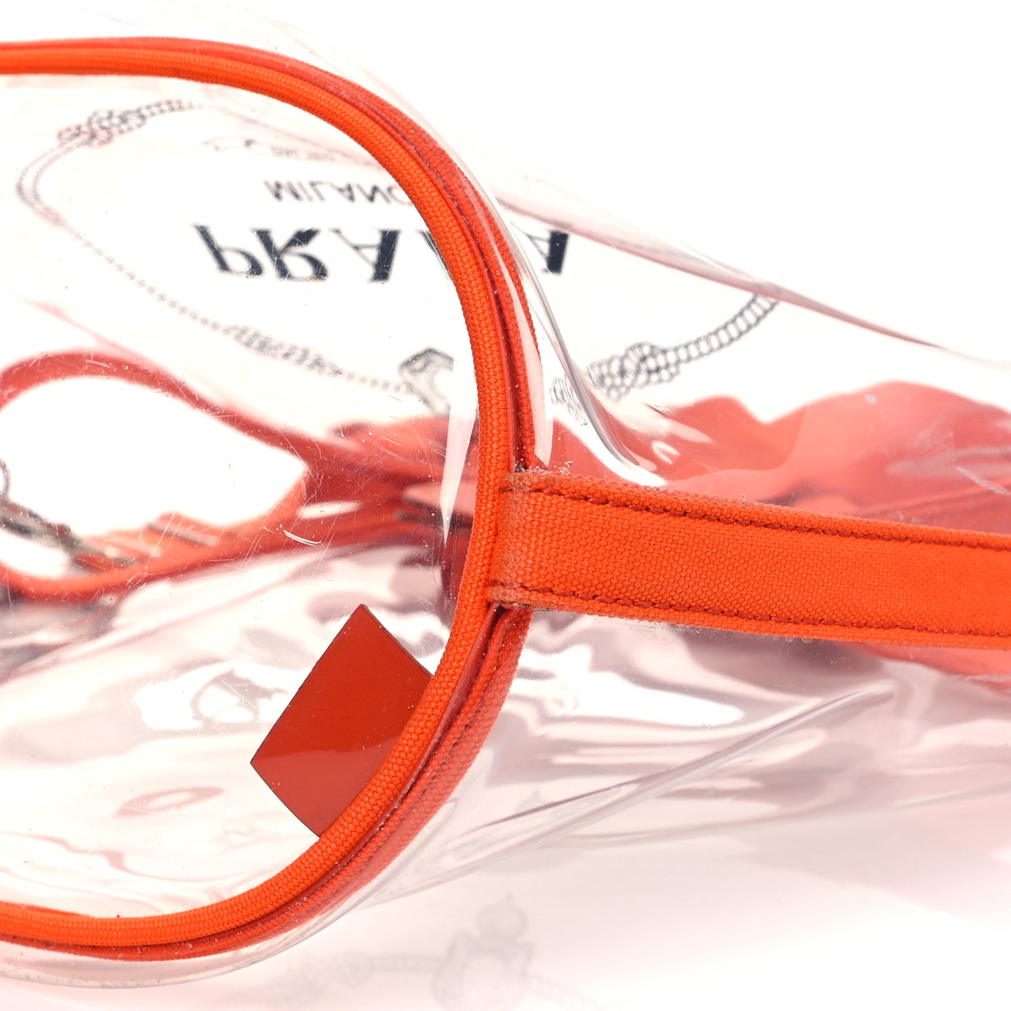 Plexiglass Canapa Small Shopper Tote Arancio